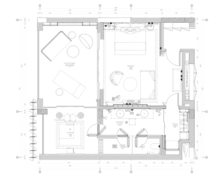 [三亚]海南安达仕酒店客房及走廊装饰施工图-3电气点位图_看图王