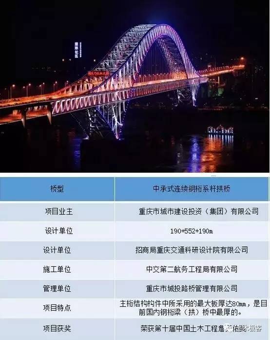 重庆江与城清辉岸资料下载-重庆十大最美桥梁隧道，有你参建的吗？