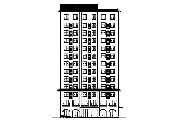 2000平建筑结构施工图资料下载-[宁夏]高层框剪结构综合办公楼建筑施工图