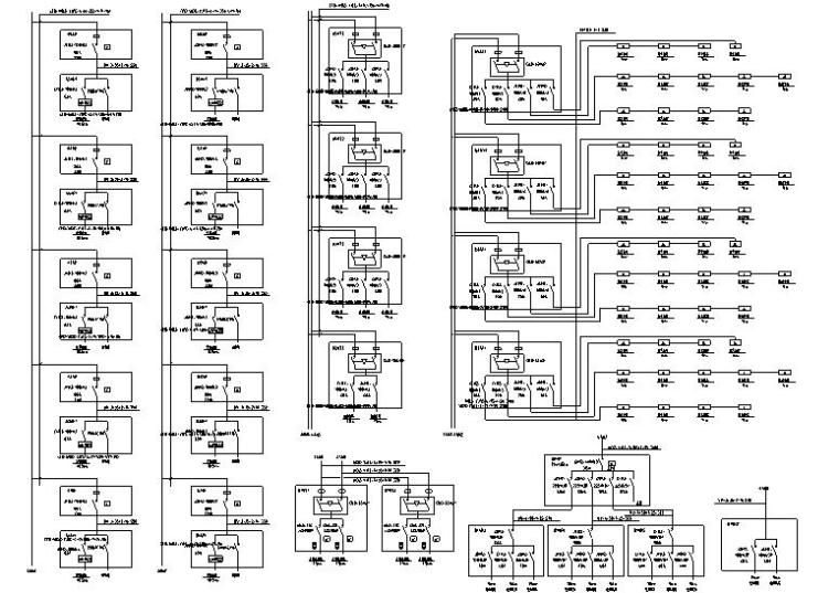 应急照明系统配管配线施工资料下载-某商业广场应急照明系统图
