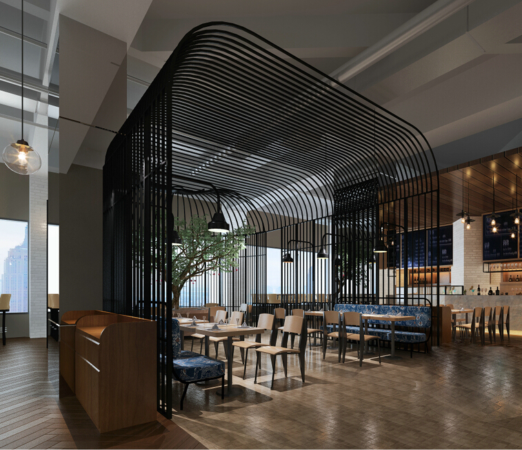 国外主题餐厅设计方案资料下载-5套主题餐厅空间设计方案（含3DMAX模型）