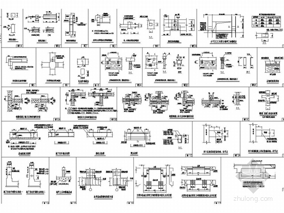 [陕西]33层剪力墙住宅结构施工图（筏形基础）-构造图