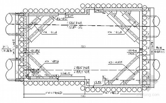 盾构井基坑支护设计图资料下载-盾构始发井基坑钢支撑安装作业技术交底