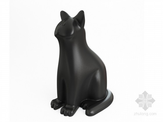 美国几何形状装饰的家资料下载-兔子形状装饰品3D模型
