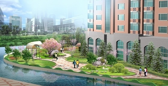 杭州社区资料下载-[杭州]商住两用综合社区环境绿化设计