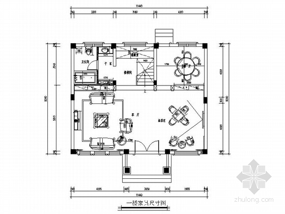 家装立面家具资料下载-[杭州]欧式风格家装室内施工图（含效果图）