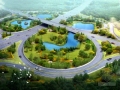 [重庆]综合型山水绿廊道路景观规划设计方案（含PSD文件）