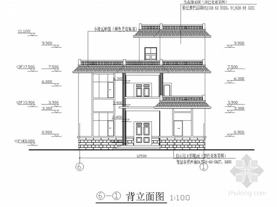 小别墅建筑全套图资料下载-三层实用砖混结构小别墅全套施工图