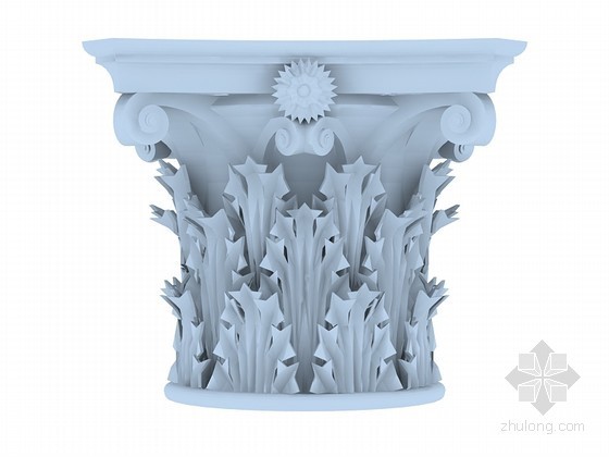 欧式柱头3D模型下载