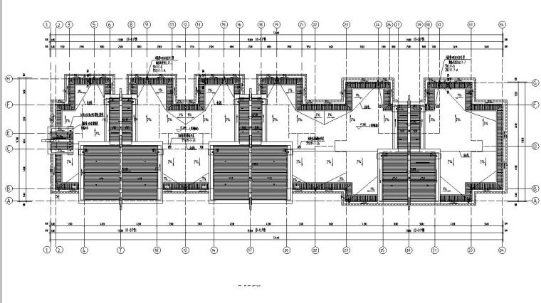 [宁夏]六层剪力墙结构中式风格住宅建筑施工图-六层剪力墙结构中式风格住宅建筑平面图