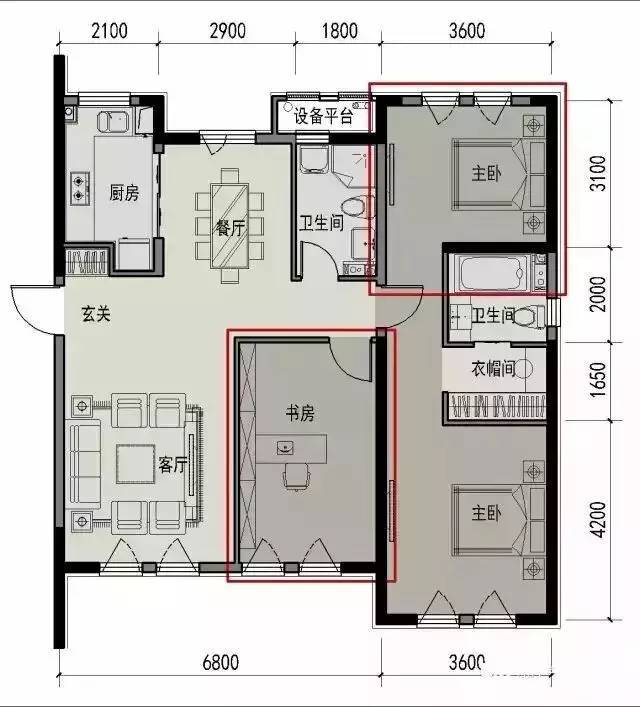 5个面积段的周期户型， 设计的几个要素_13