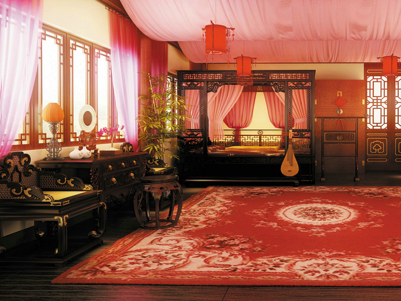 [分享]中式卧室su模型资料下载