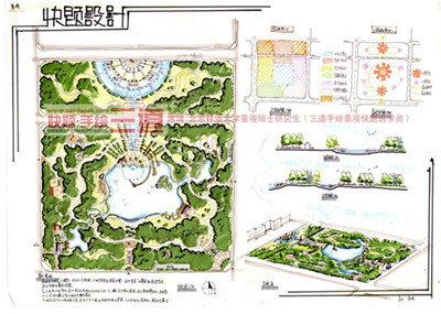 水公园快题资料下载-景观考研十八日制