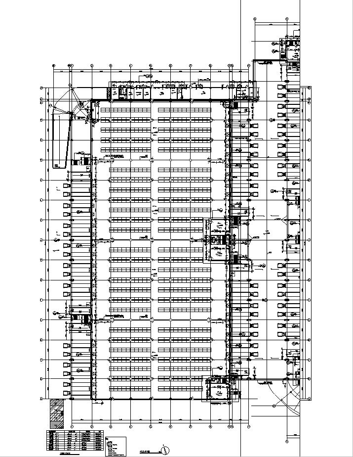 [四川]知名地产多层框架结构办公及仓库建筑施工图（含全专业）-知名地产多层框架结构办公及仓库建筑平面图