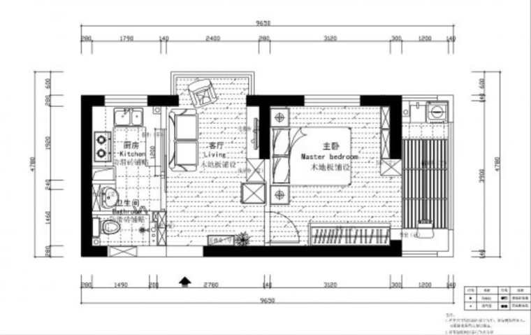 平住宅户型cad资料下载-35平惊艳小户型田园简约混搭风格一居室实景图