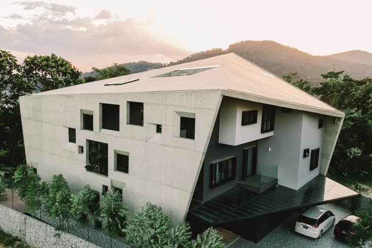 马来西亚混凝土住宅-1