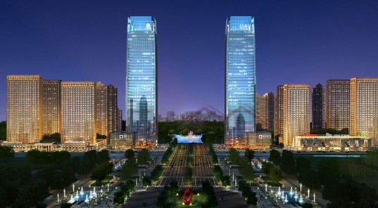 180米框架核心筒资料下载-蚌埠绿地中央广场超高层框架-核心筒结构设计论文