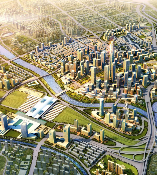 天津市红桥区总体规划设计方案-鸟瞰图