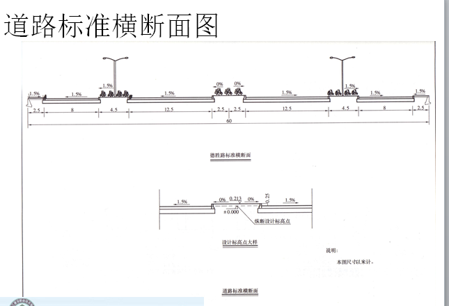 市政道路工程预算编制入门讲义(计价实例)-道路标准横断面图