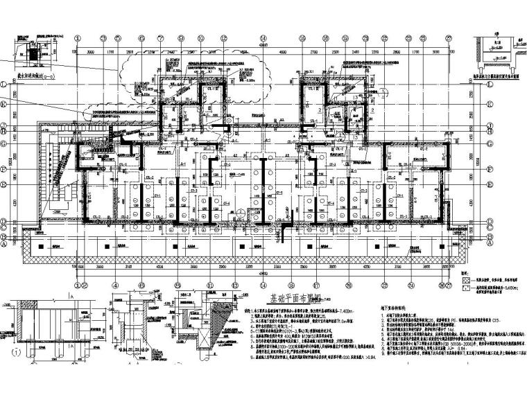 剪力墙住宅楼桩基础资料下载-[安徽]地上34层剪力墙结构住宅楼结构施工图（地下二层）