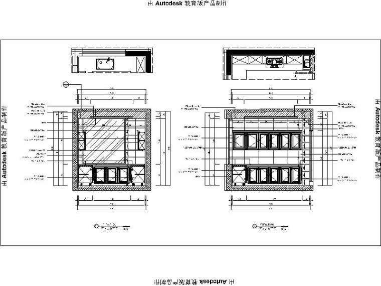 [大连]法式风格样板间设计施工图（含效果图）-[大连]法式风格样板间设计立面图