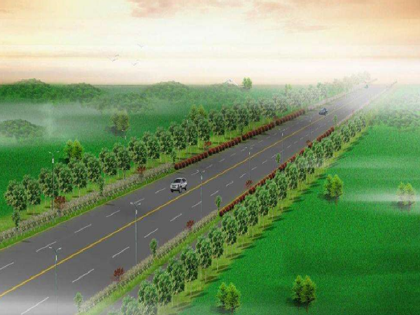 绿化管养安全文明施工资料下载-道路立交段改造项目绿化工程施工方案（word，51页）