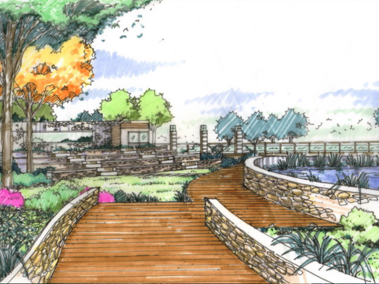中式园林庭院设计方案资料下载-[陕西]西安浐灞半岛高级别墅景观概念设计方案