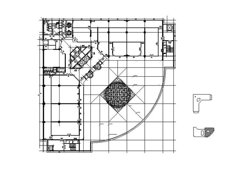 高层酒店建筑施工图-完整的高层酒店建施图-平面图二0l