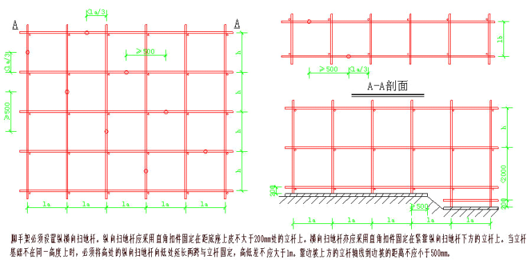 落地式脚手施工方案资料下载-小学综合教学楼落地式脚手架施工方案