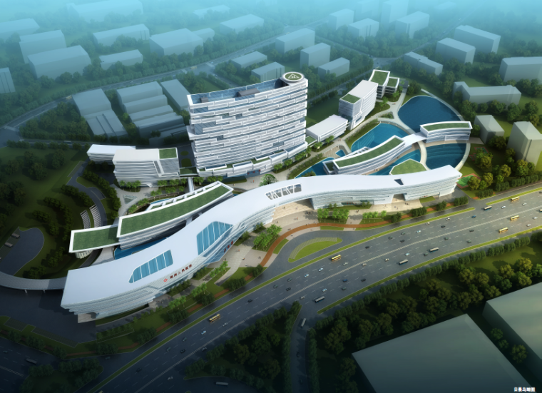 无障碍图块CAD资料下载-[广东]南海人民医院建筑设计方案文本