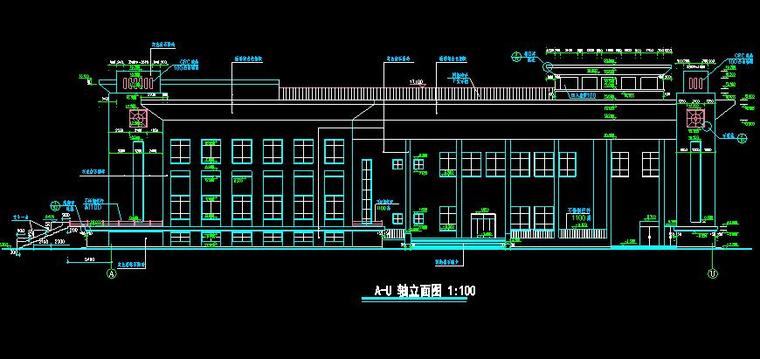 某木结构礼堂结构设计图资料下载-大学礼堂建筑施工图