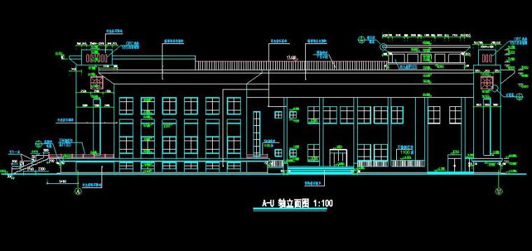 礼堂平面CAD资料下载-大学礼堂建筑施工图