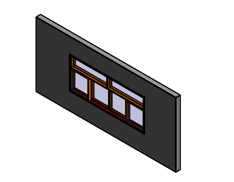 16CJ69垂直滑动窗资料下载-bim族库-revit族文件-公制嵌套推拉窗