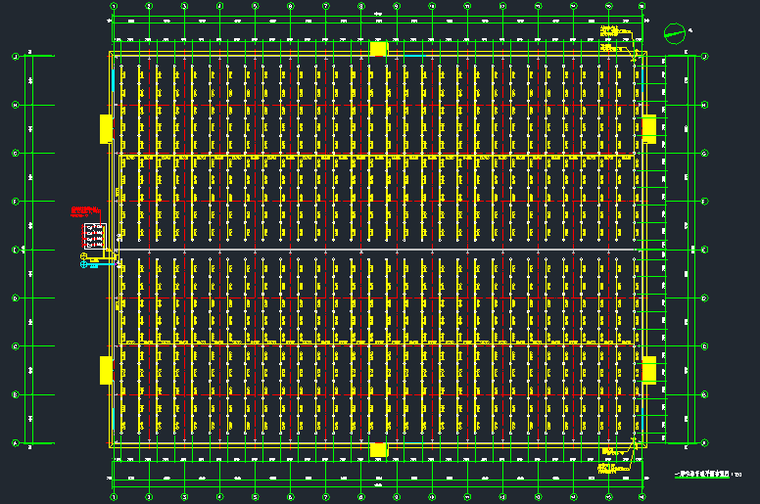 90mX66m门钢结构仓库（建筑、结构、电气、给排水）_6