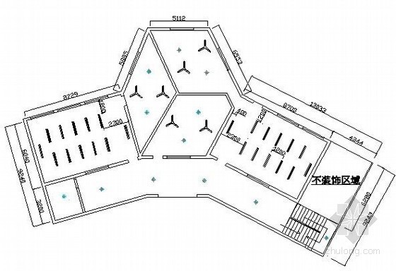 [重庆]镇中心幼儿园改造工程量清单计价实例(含施工图纸清单填报软件应用)-顶面布置图 