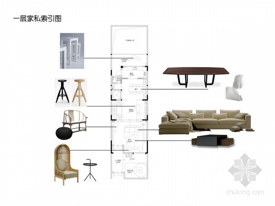 现代中式家装cad资料下载-[江苏]现代中式三层别墅设计方案图