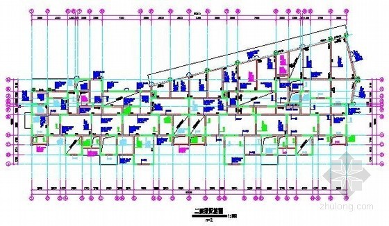 [安徽]安置房项目建筑安装工程预算书(含图纸EZB格式)-二层梁配筋图 