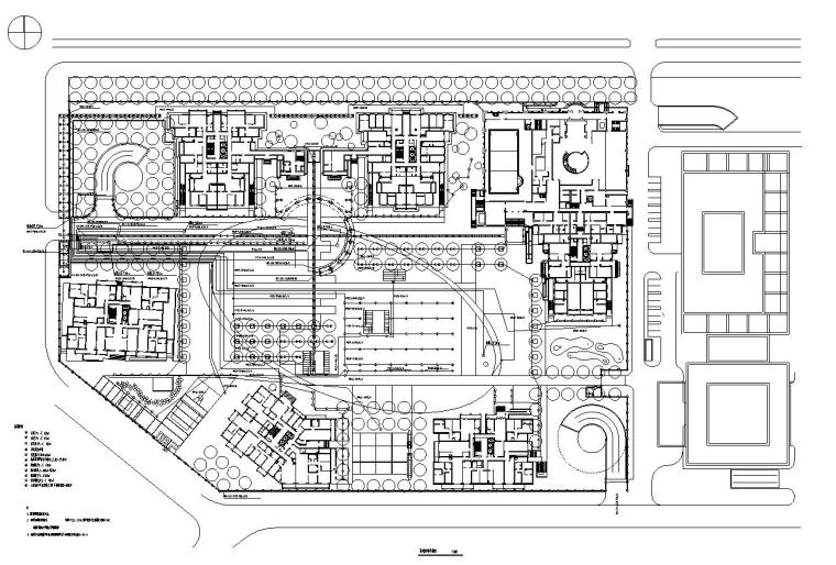 园林平面图设计资料下载-[上海]华庭嘉园居住区园林建筑全套施工图设计（电气设计）