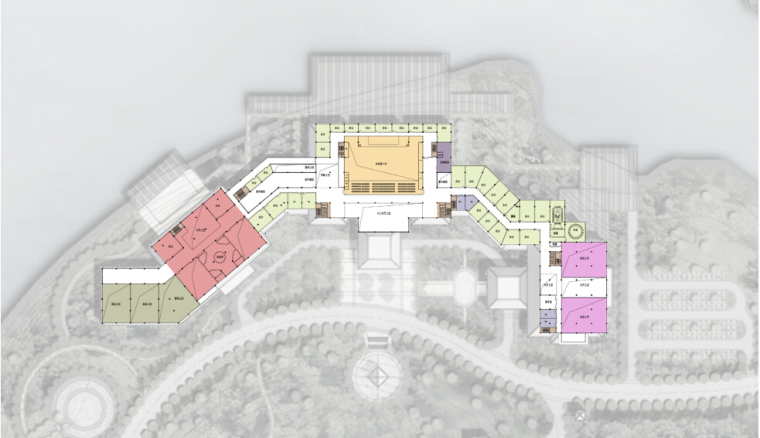 [辽宁]新中式国际宾馆项目建筑文本（含酒店、会议等功能建筑）-新中式国际宾馆项目建筑平面图