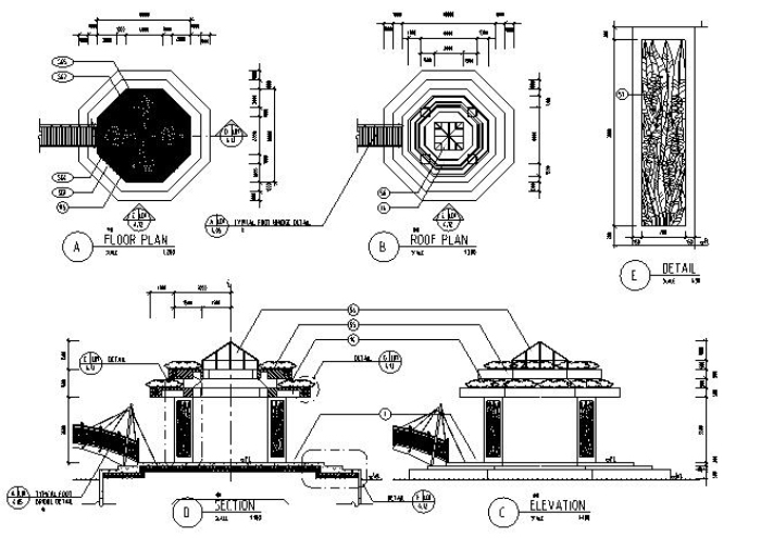 亭廊景观施工图-102