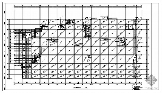 现浇楼板钢筋节点资料下载-某十一层现浇混凝土无梁空心楼板设计图纸