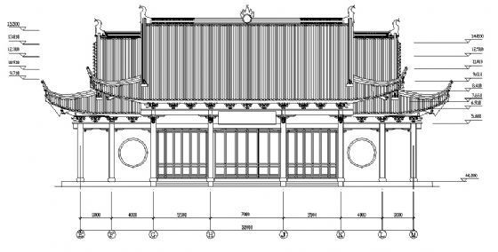 某古建山门建筑施工图-2