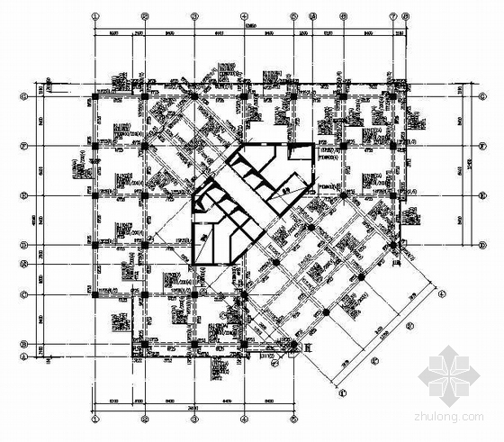 伸臂梁配筋图施工图资料下载-十一、十二层梁配筋图(F10结构施工图)