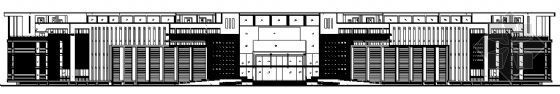 多层办公楼建筑图纸资料下载-弧形平面办公楼建筑图