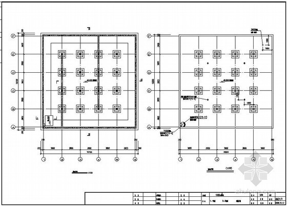 1000平方展厅设计资料下载-某1000方清水池结构设计图