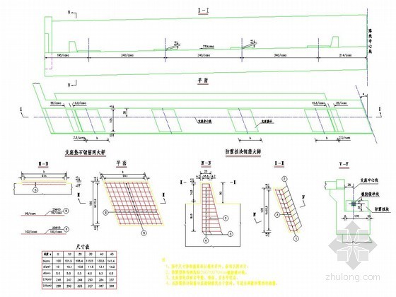 梁桥轻型桥台资料下载-连续箱梁桥桥台挡块节点详图设计
