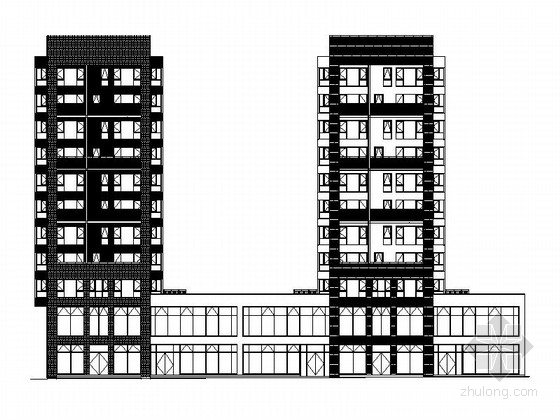 高层塔式住宅设计施工图资料下载-高层塔式住宅建筑施工图