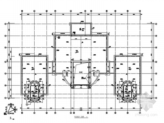 [福建]两层artdeco风格会所建筑施工图-两层artdeco风格会所建筑平面图