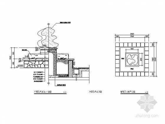 景观雕塑设计文本资料下载-景观雕塑设计施工详图