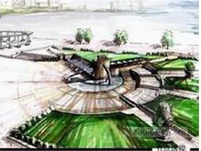 [哈尔滨]纪念公园景观设计方案-效果图 